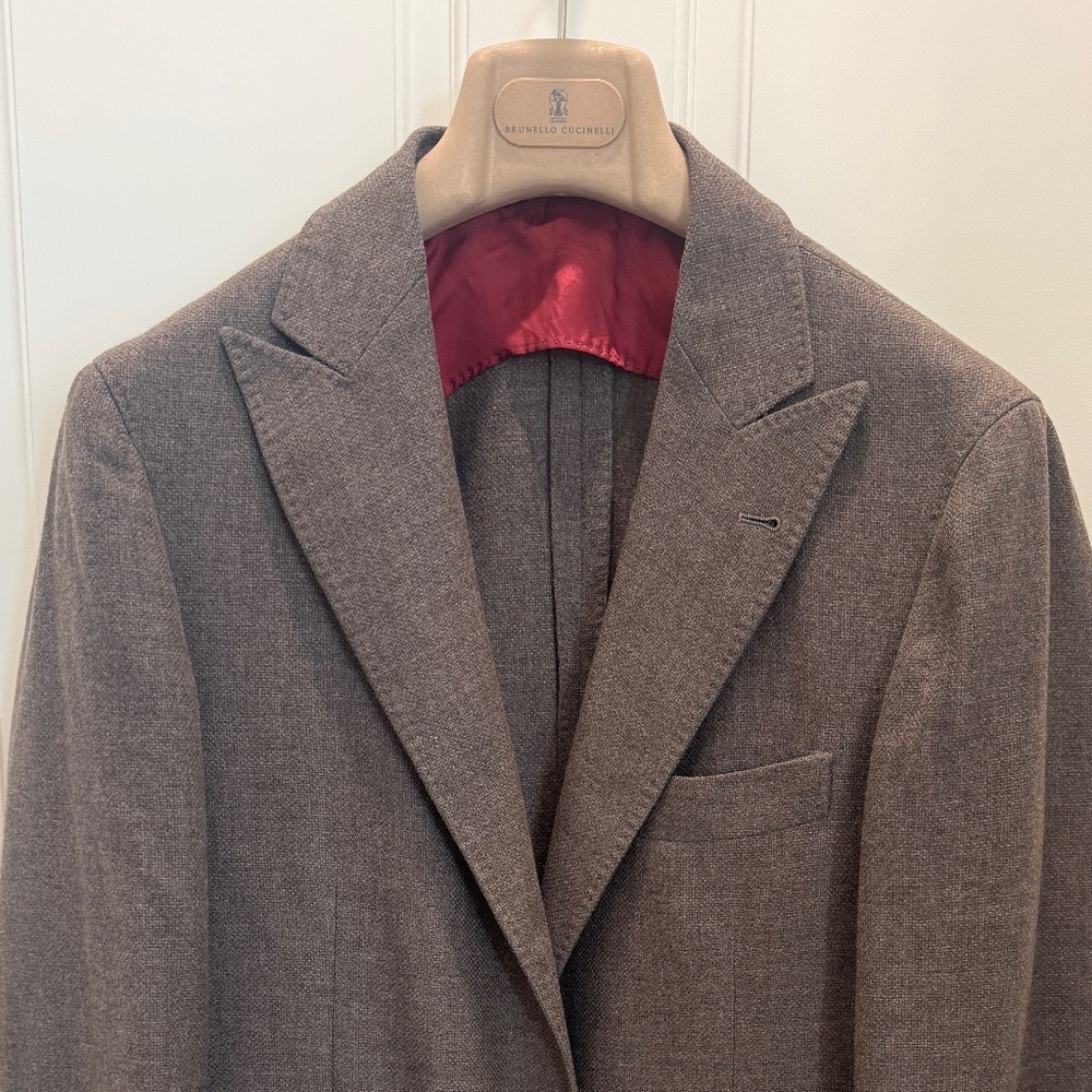 Brunello Cucinelli Brown Cashmere Blazer